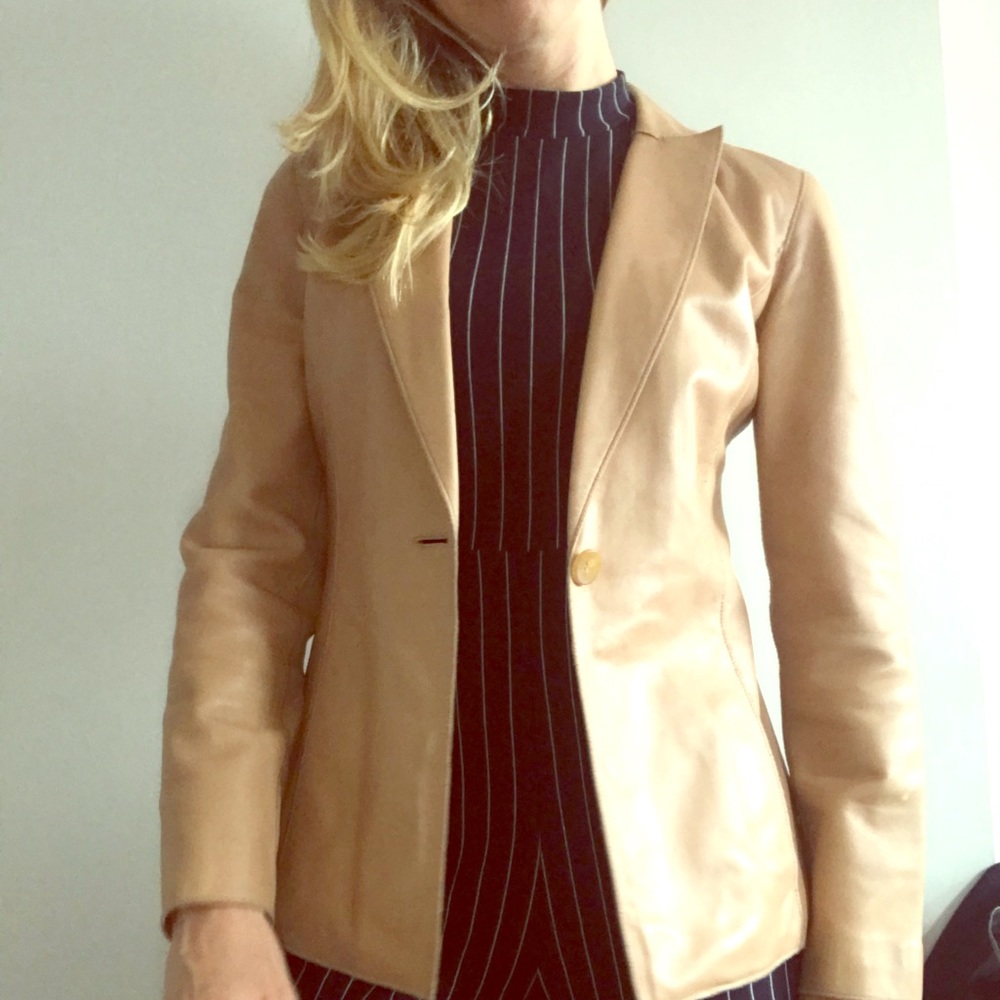Cole Hahn tan blazer